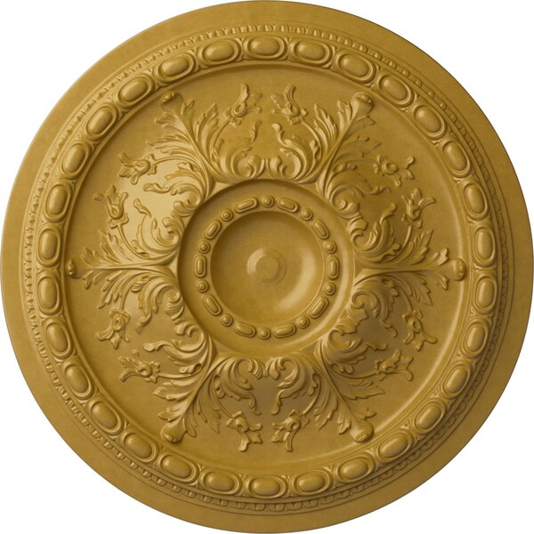 Ekena Millwork Stockport Ceiling Medallion (Fits Canopies up to 6 1/4"), 28"OD x 2 3/4"P, Iridescent Gold CM28STIGS - main